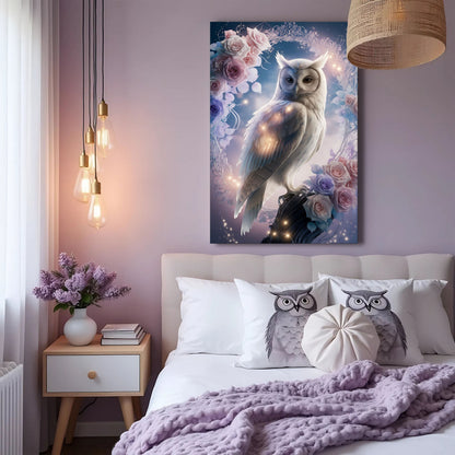 3D Owl Canvas Wall Art