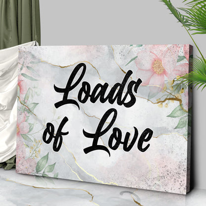 Rustic Valentine Love Saying Canvas Wall Art