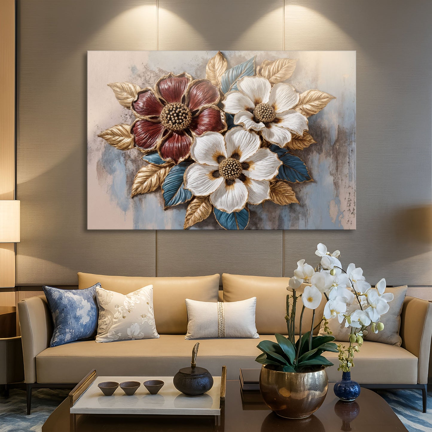 Floral Symphony Canvas Wall Art