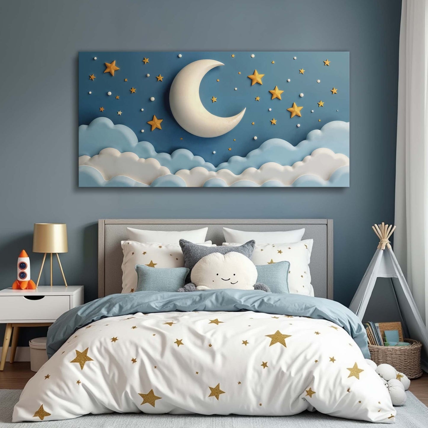 Celestial Serenade Space Canvas Wall Art