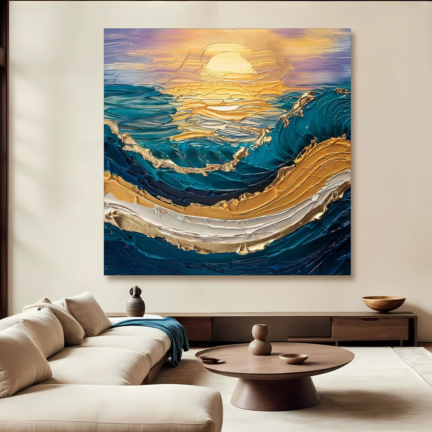 Golden Hour Canvas Wall Art - Landscape Nature Print