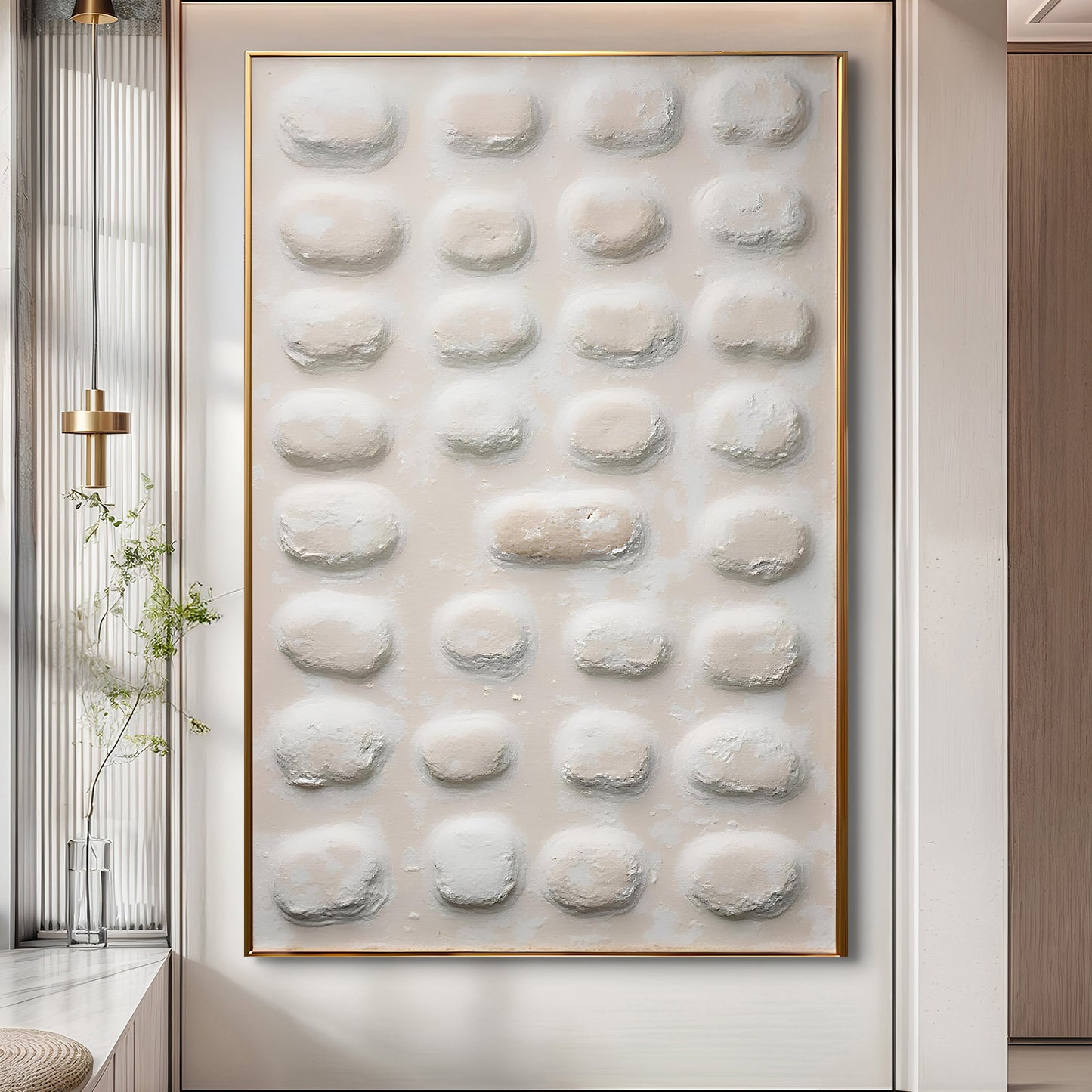 Abstract minimalist canvas wall art