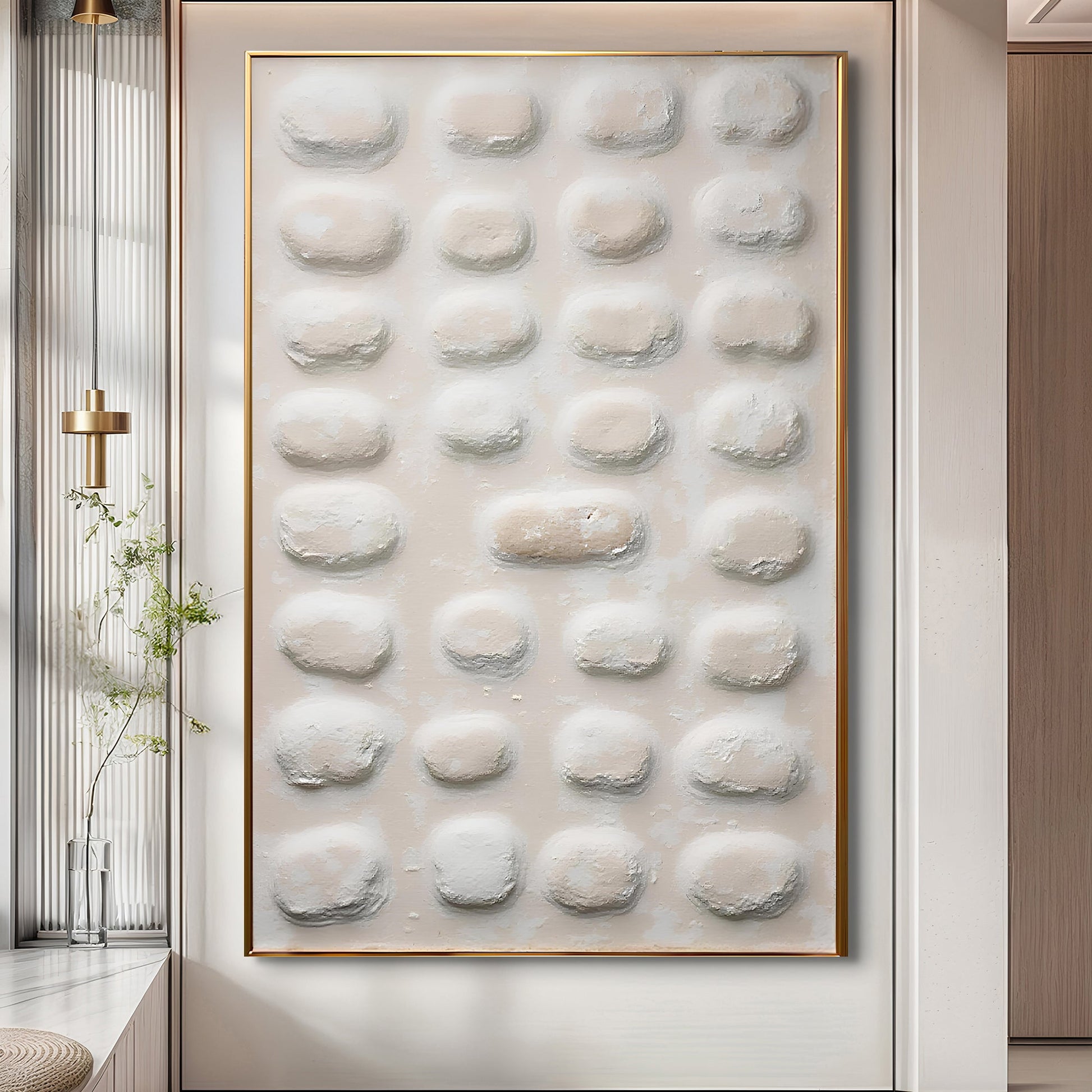 Abstract minimalist canvas wall art
