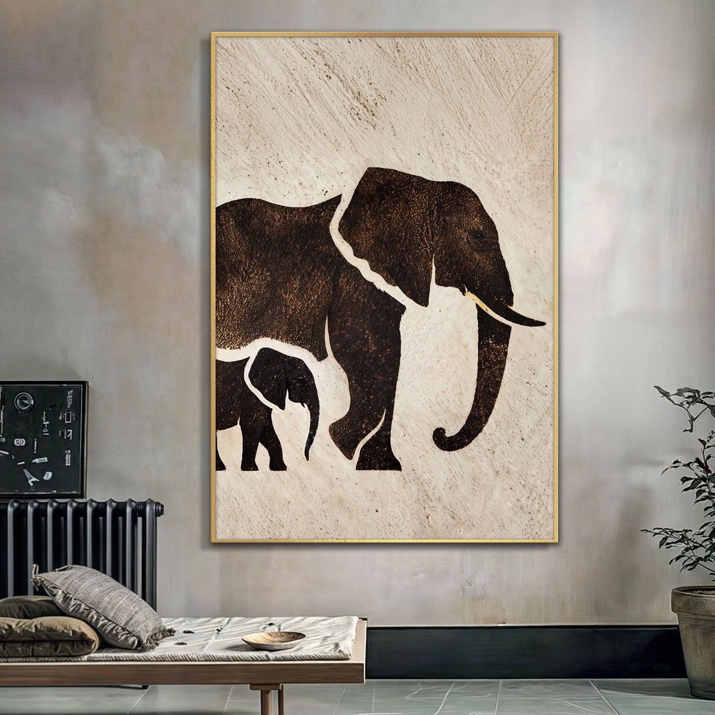 Elephant Heritage Canvas Wall Art