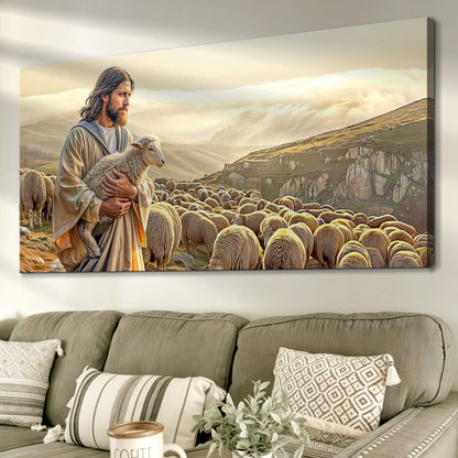 Faith wall art canvas print with clear lettering