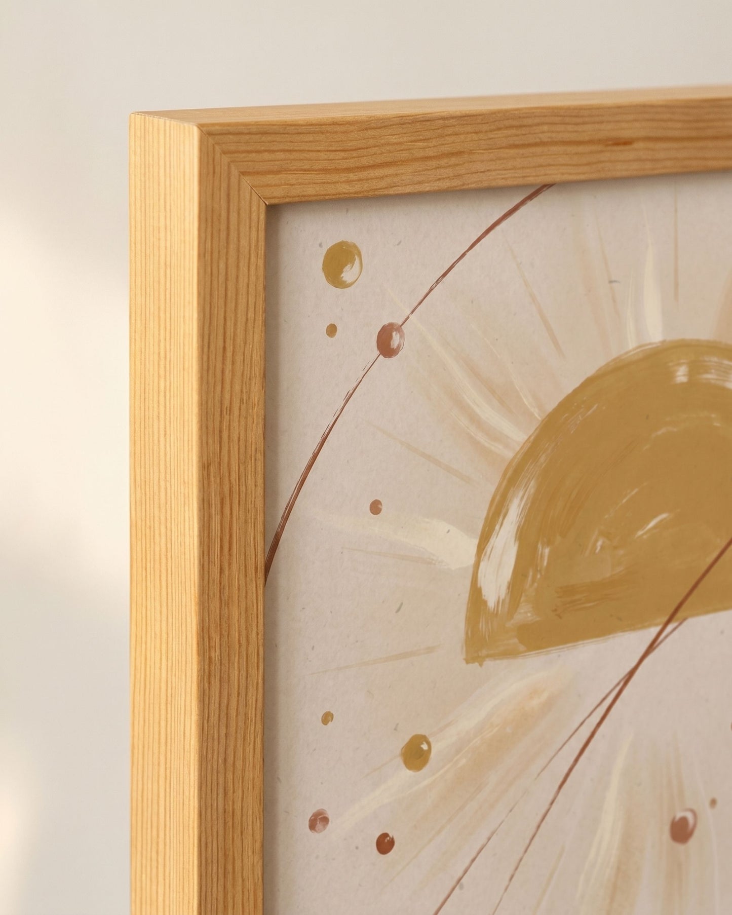 Golden Arc Celestial Boho Wall Art
