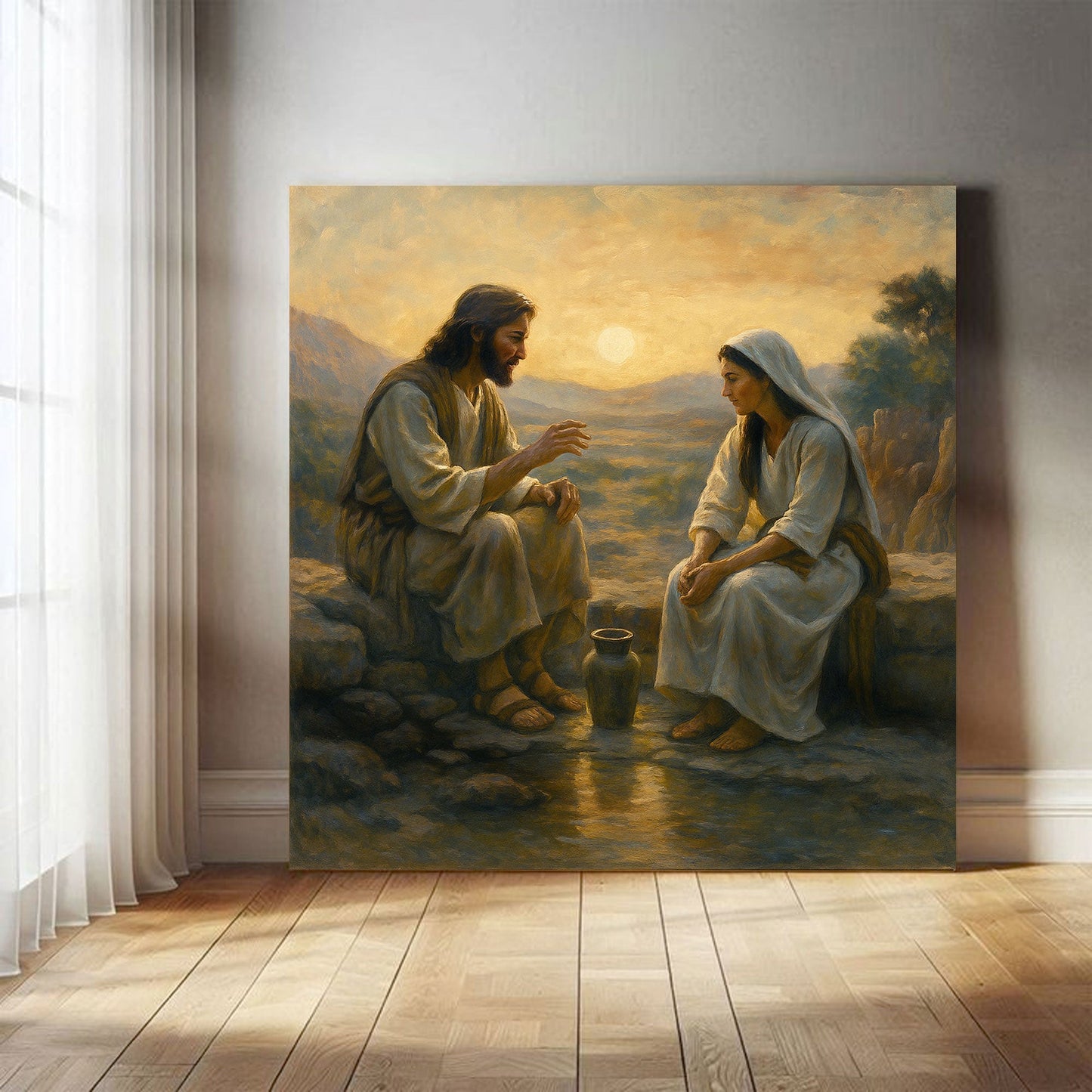 Mary Praying Faith Canvas Wall Art