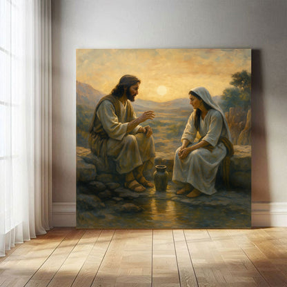 Mary Praying Faith Canvas Wall Art