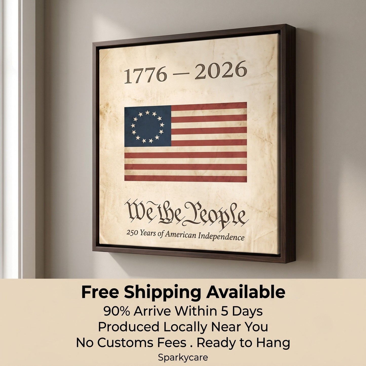We the People Canvas Wall Art