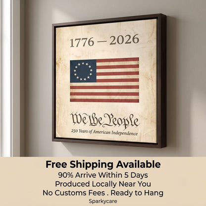 We the People Canvas Wall Art