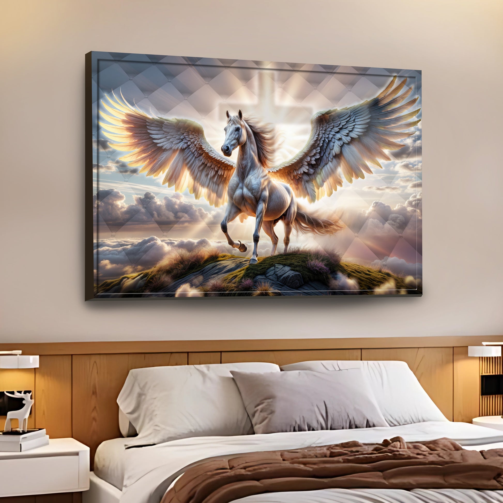 3D horse faith canvas wall art design six