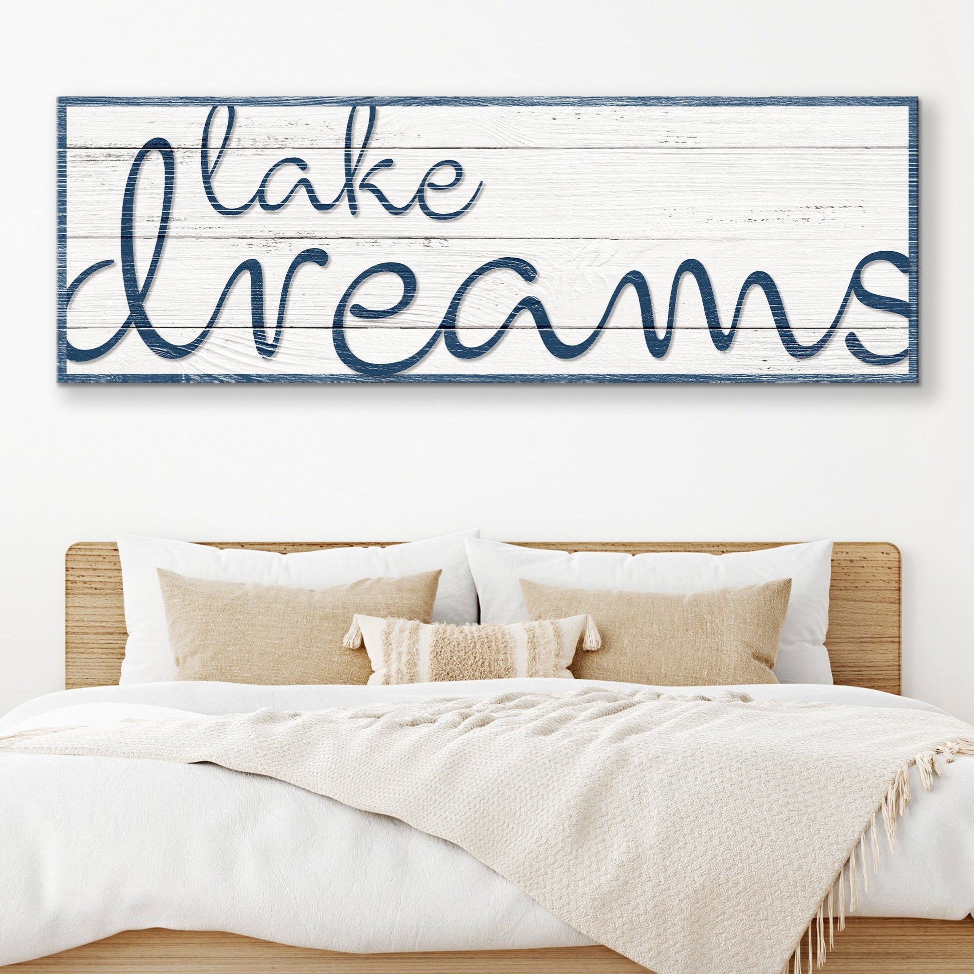 Lake Dreams nautical canvas wall art - UV-resistant ink gallery wrapped ready to hang