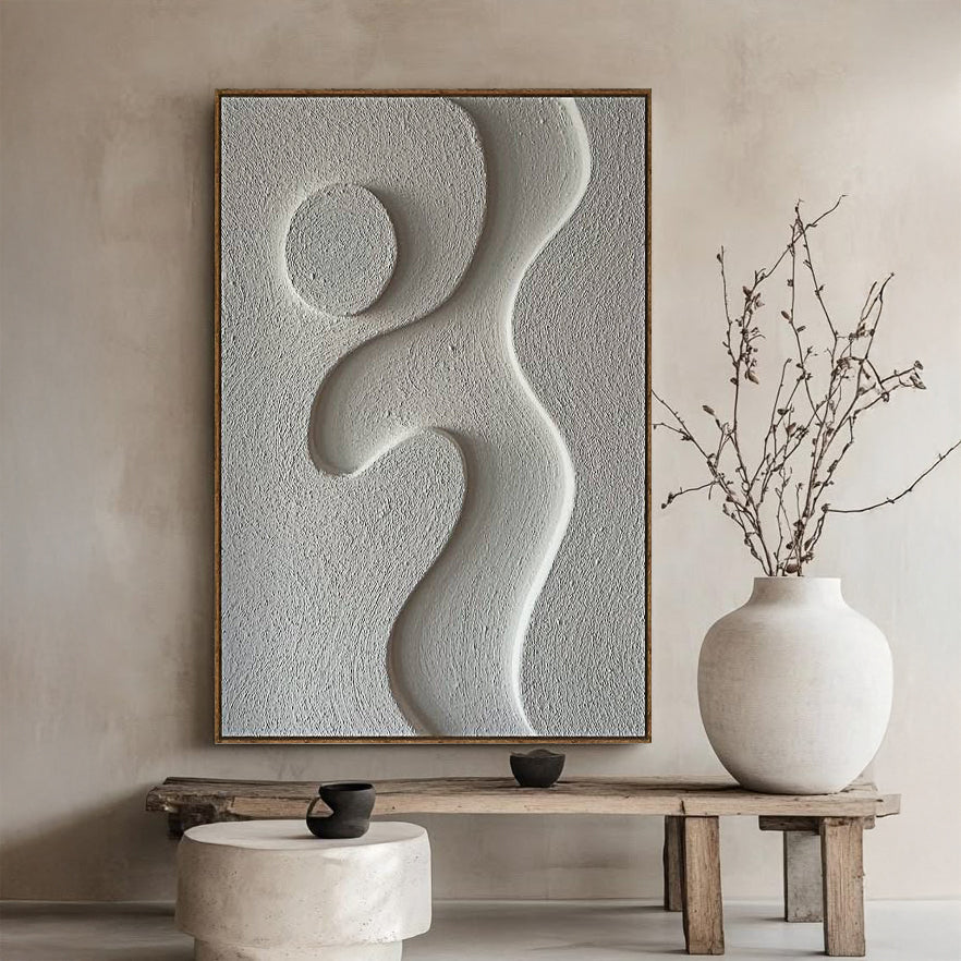 Midcentury Curves Abstract Canvas Wall Art