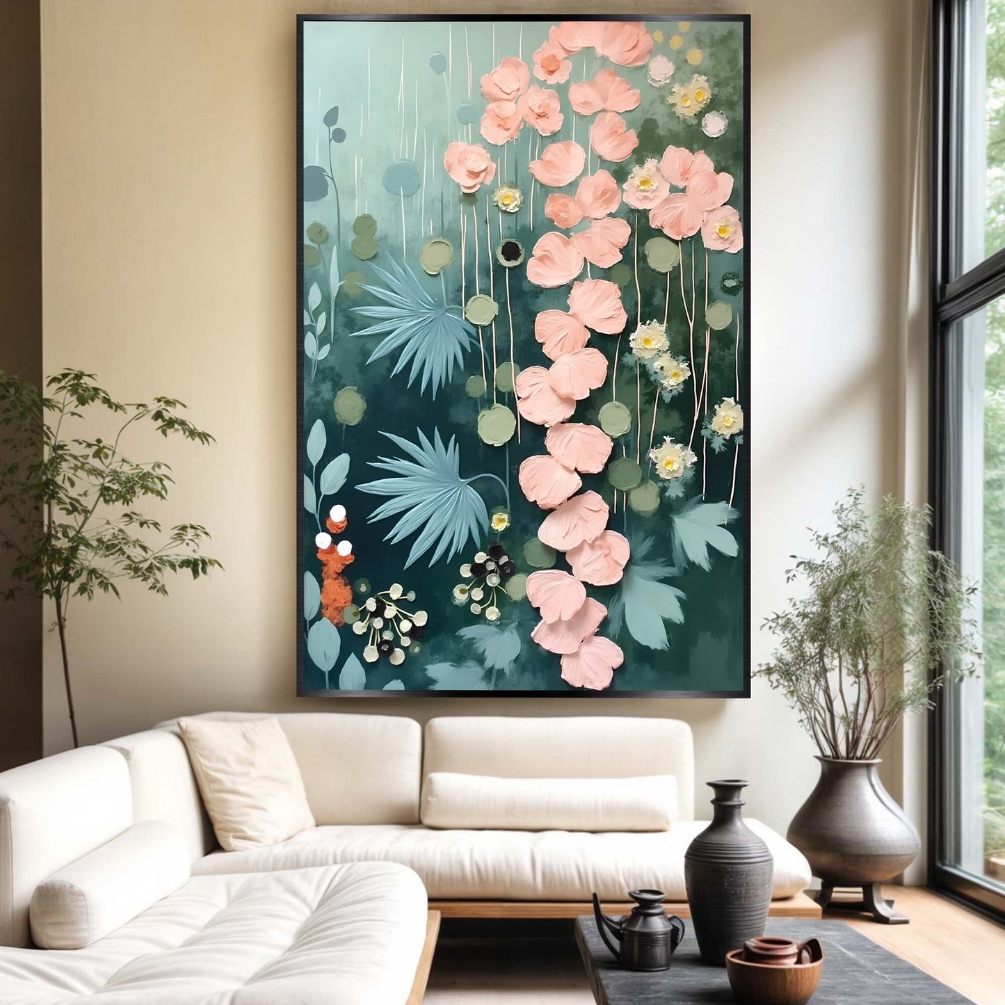 Secret Garden Floral Canvas Wall Art II