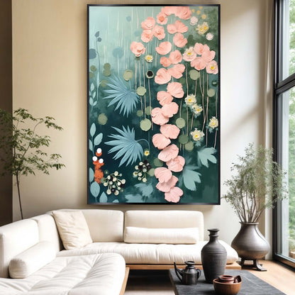 Secret Garden Floral Canvas Wall Art II