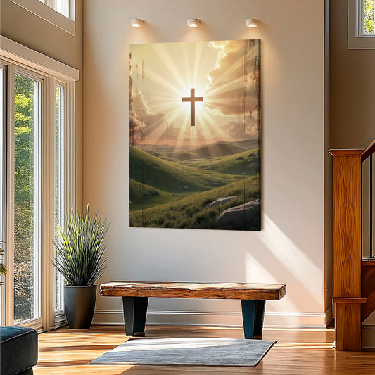Amazing grace canvas wall sign