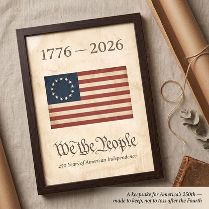 1776 American Flag Wall Art - We the People