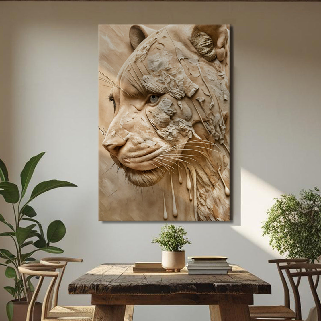 Earthen Predator Wildlife Canvas Wall Art