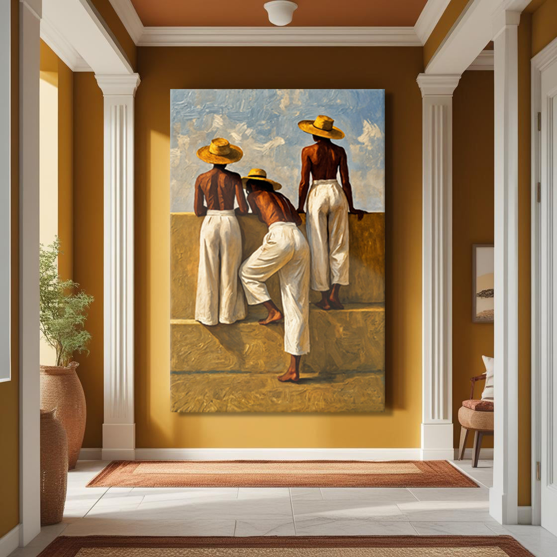 Summer Watchers Canvas Wall Art