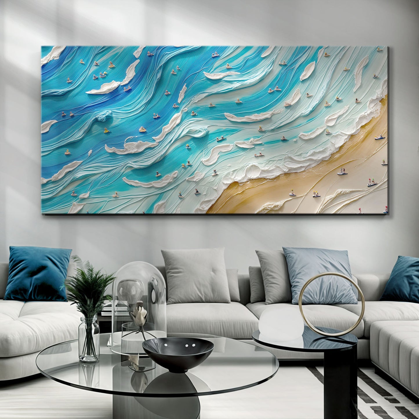 Beach Days Coastal Canvas Wall Art