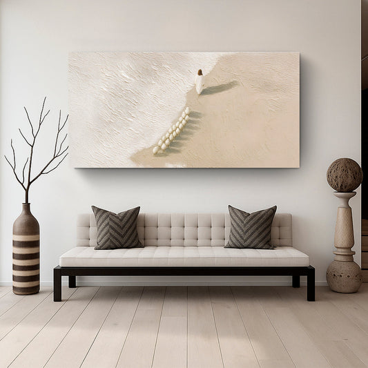 Jesus and flock of sheep faith canvas wall art pastoral Good Shepherd scene