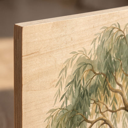 Personalized Willow Anniversary Wood Print