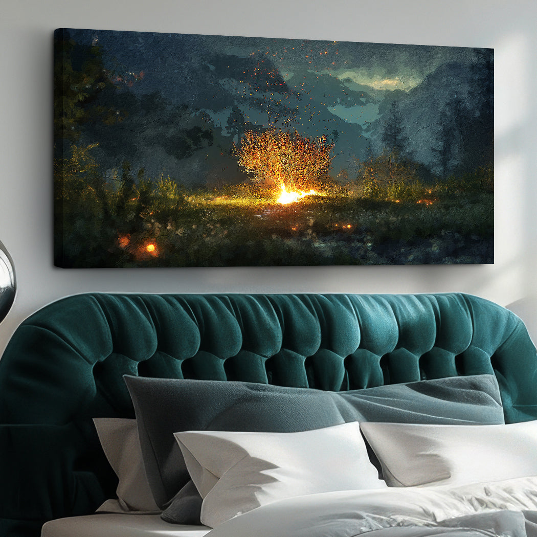 Holy Ground faith canvas wall art with a quiet uplifting mood, ready to hang