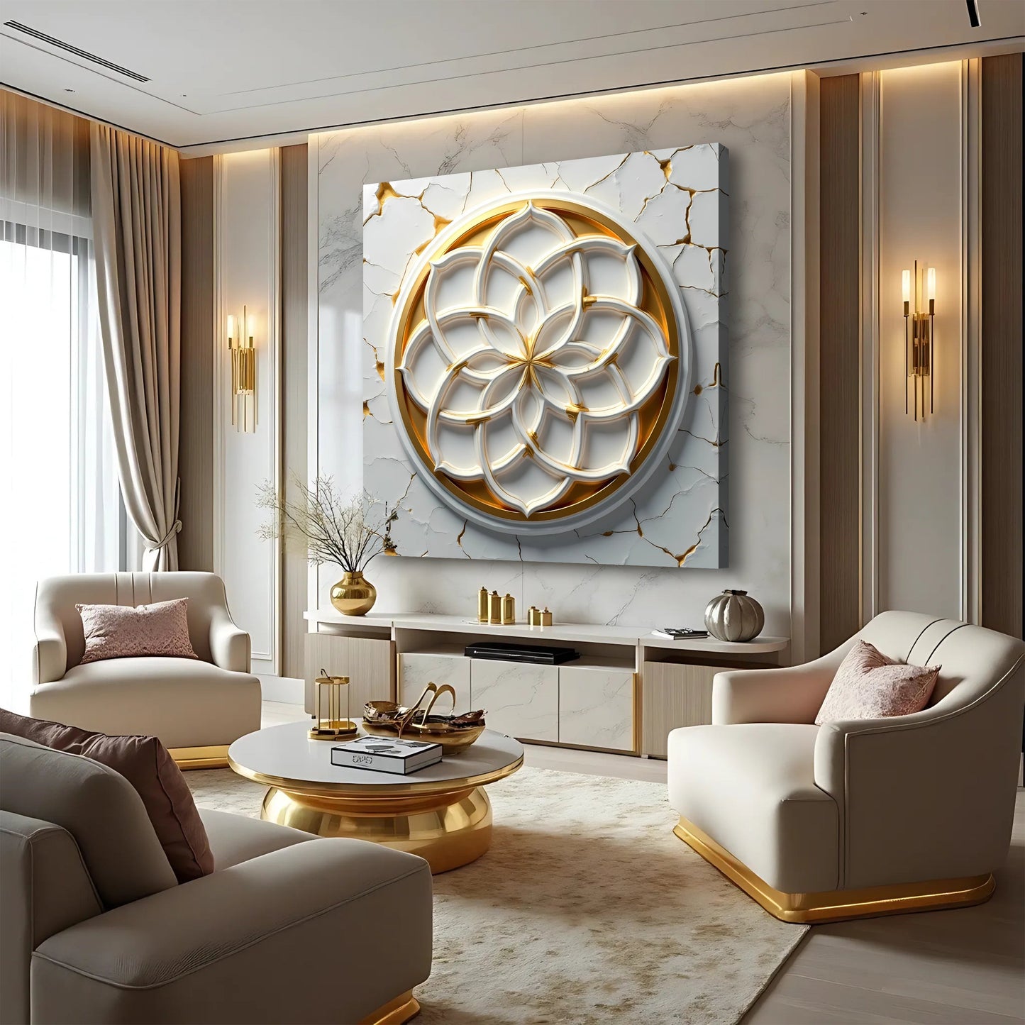 Flower of Life Canvas Wall Art