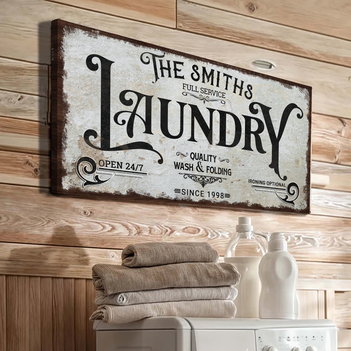 Laundry Room Canvas Wall Art VII