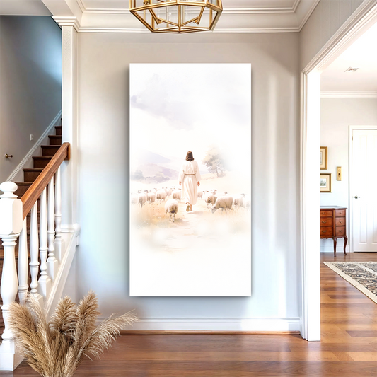 Faith scripture wall decor canvas with bold lettering