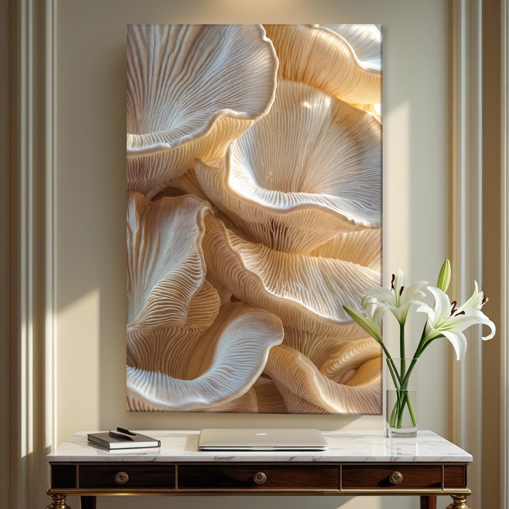 Nature in Motion abstract canvas wall art with soft organic movement, ready to hang