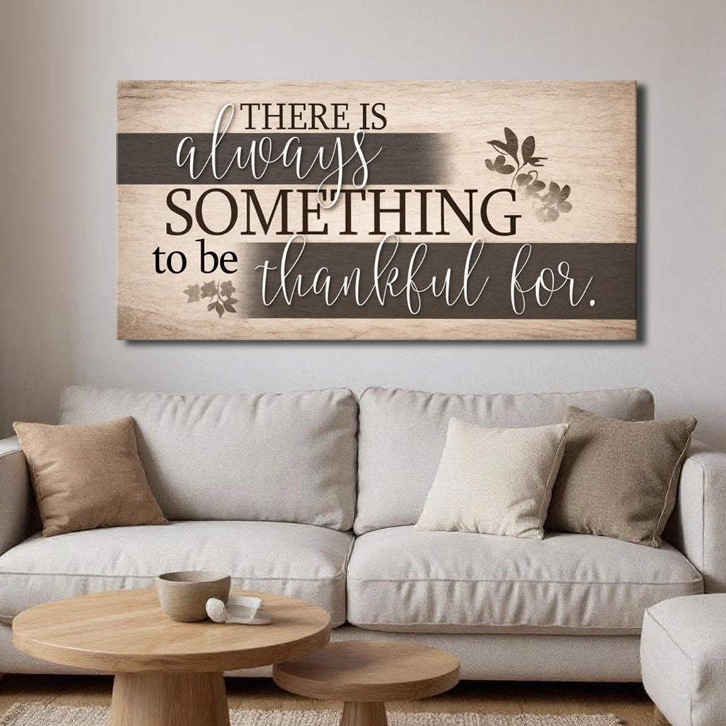 Something to be thankful for faith canvas wall art inspirational home decor