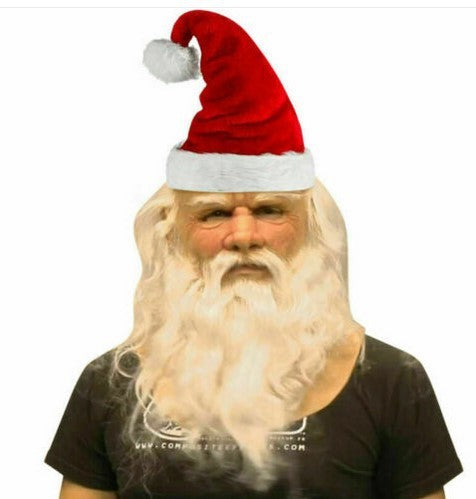 Angry Santa Claus Hyper Realistic Latex Mask: Bring the Realistic Santa with a Twist!