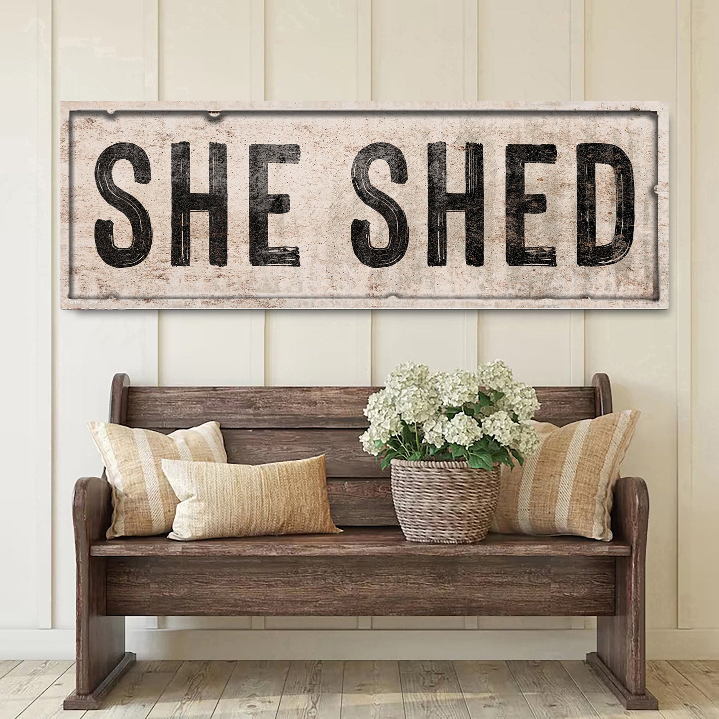 She Shed Canvas Sign V