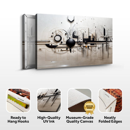 Mechanical Abstract Canvas Wall Art