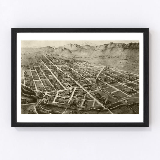 vintage map of Fort Collins, Colorado, 1899