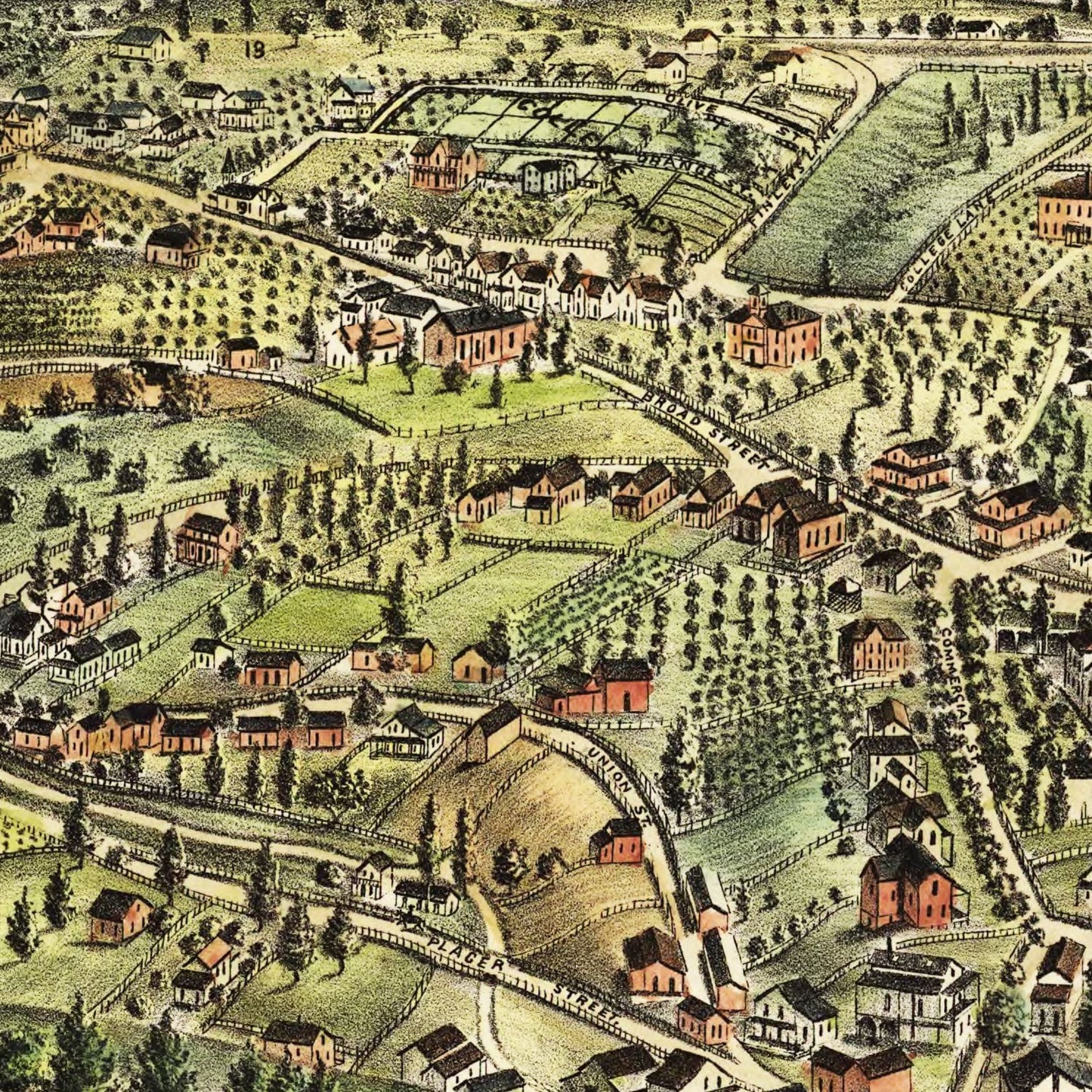 Vintage Map of Auburn, California, 1887 (Sanborn Edition)