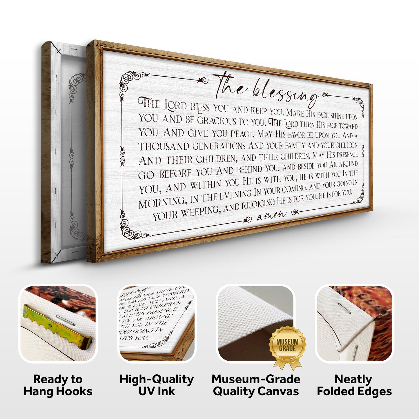 The Blessing Faith Canvas Wall Art Sign