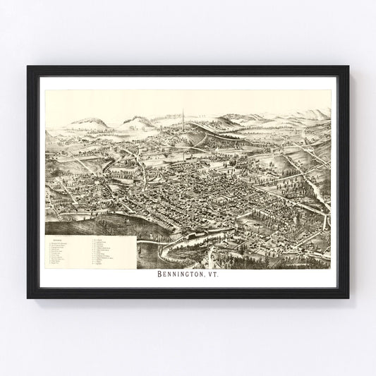 Vintage map of Bennington, Virginia, 1905