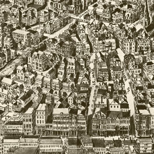 Vintage Map of Haverhill, Massachusetts, 1914