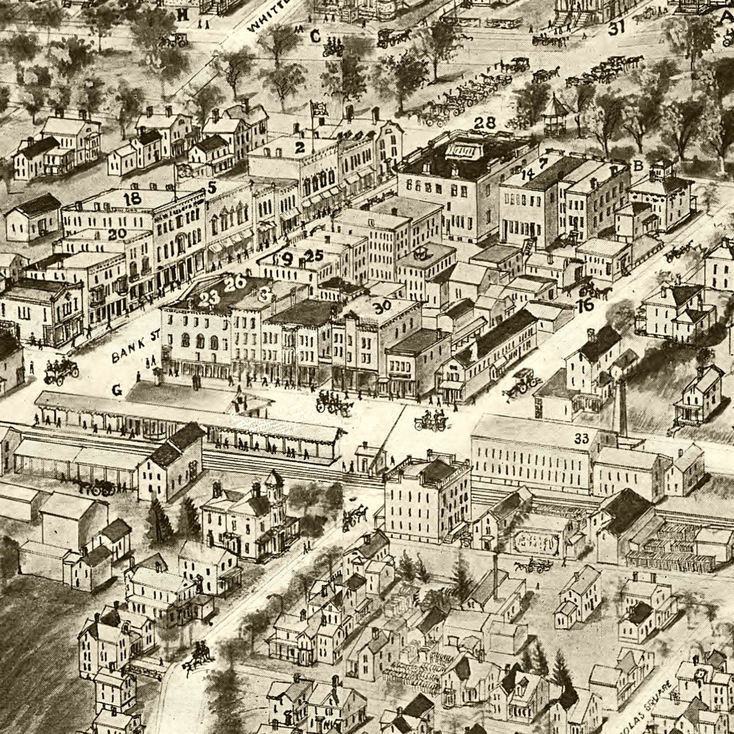 Vintage Map of New Milford, Connecticut, 1906