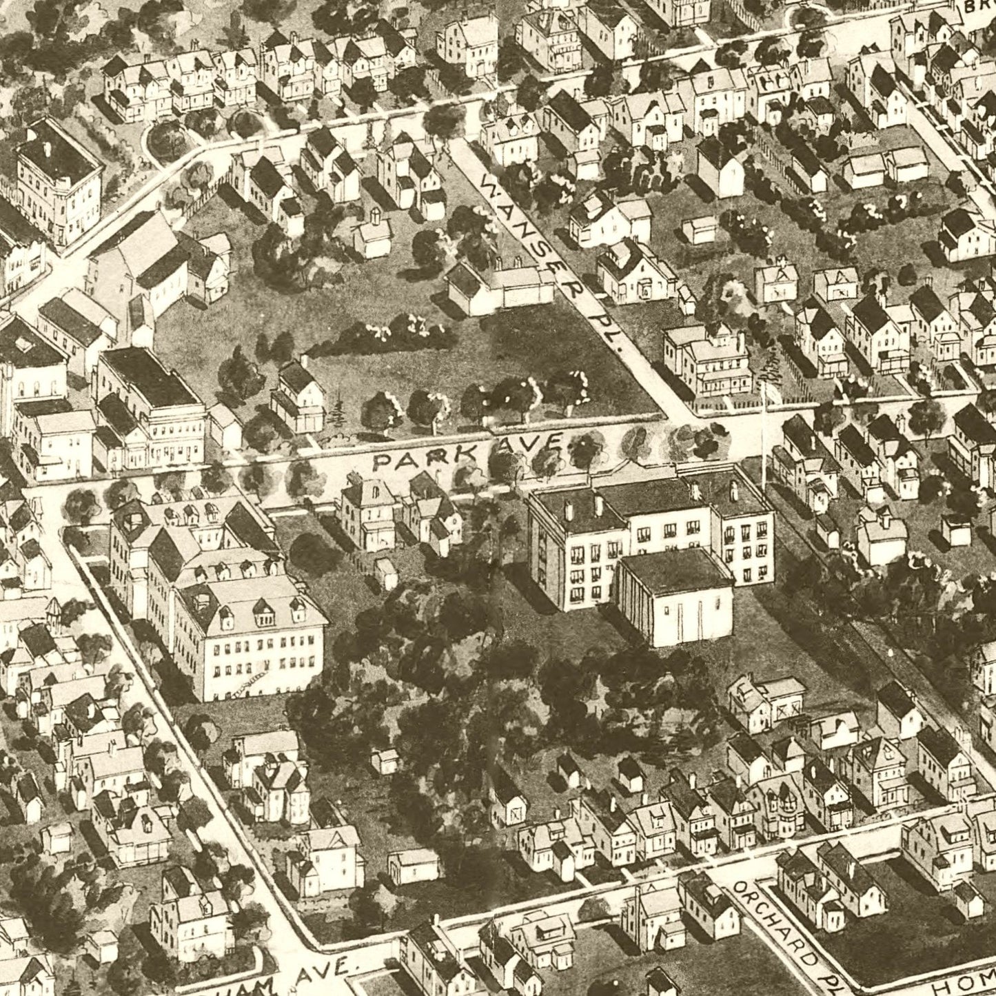 Vintage Map of Amityville, New York, 1925