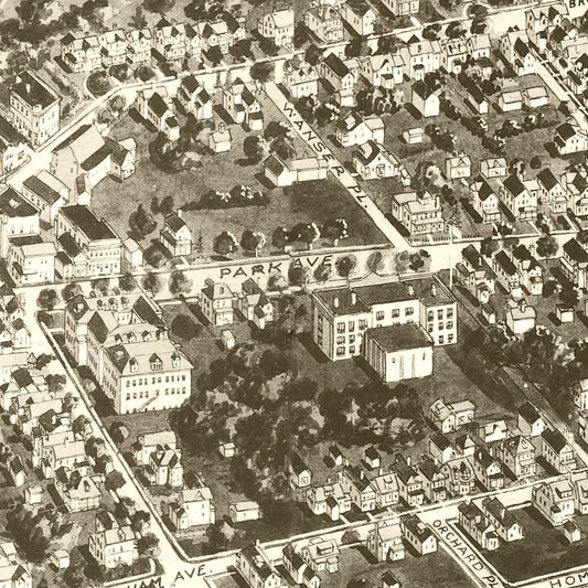 Vintage Map of Amityville, New York, 1925