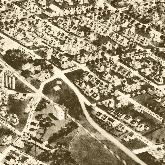 Vintage Map of Freeport, New York, 1925