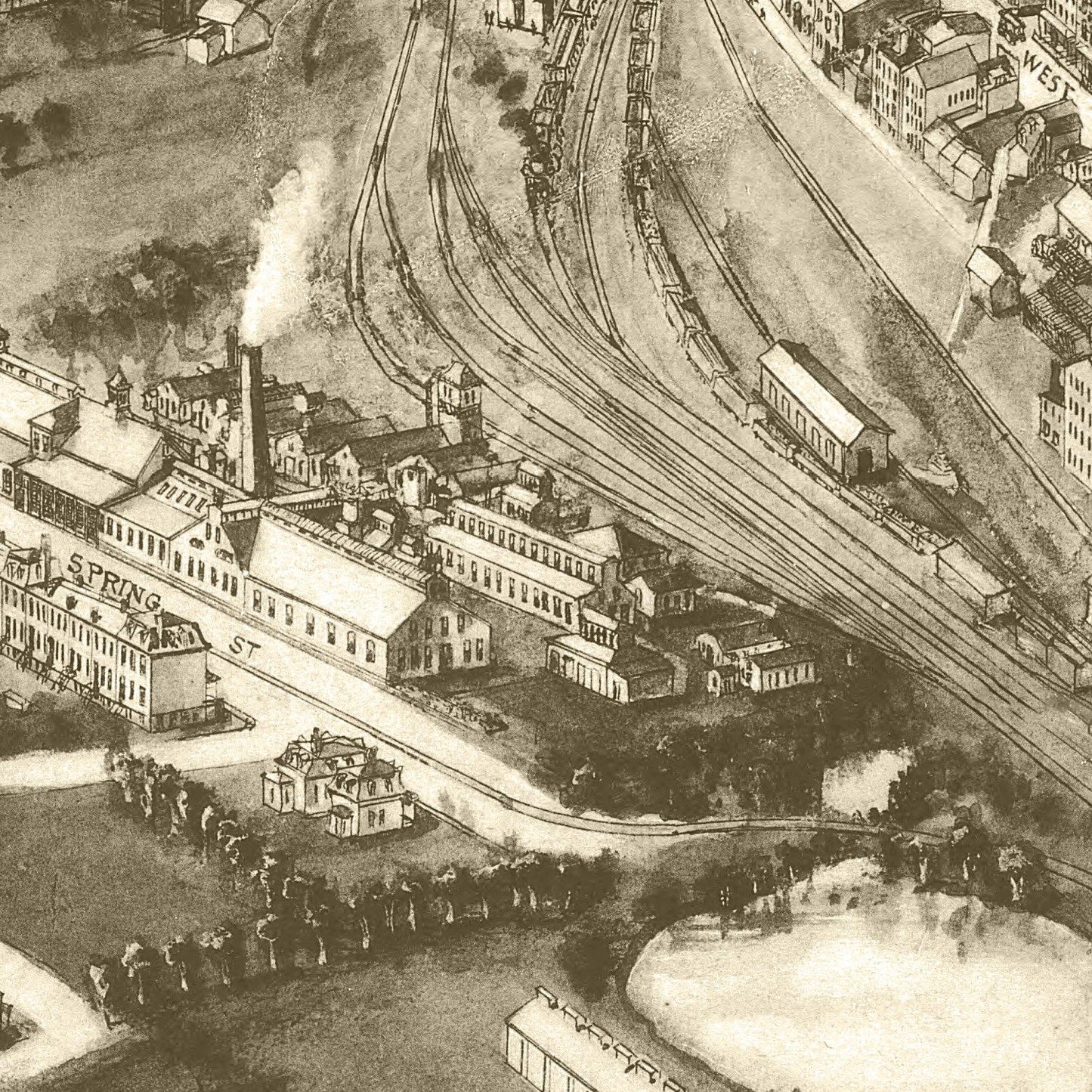 Vintage Map of Goshen, New York, 1922