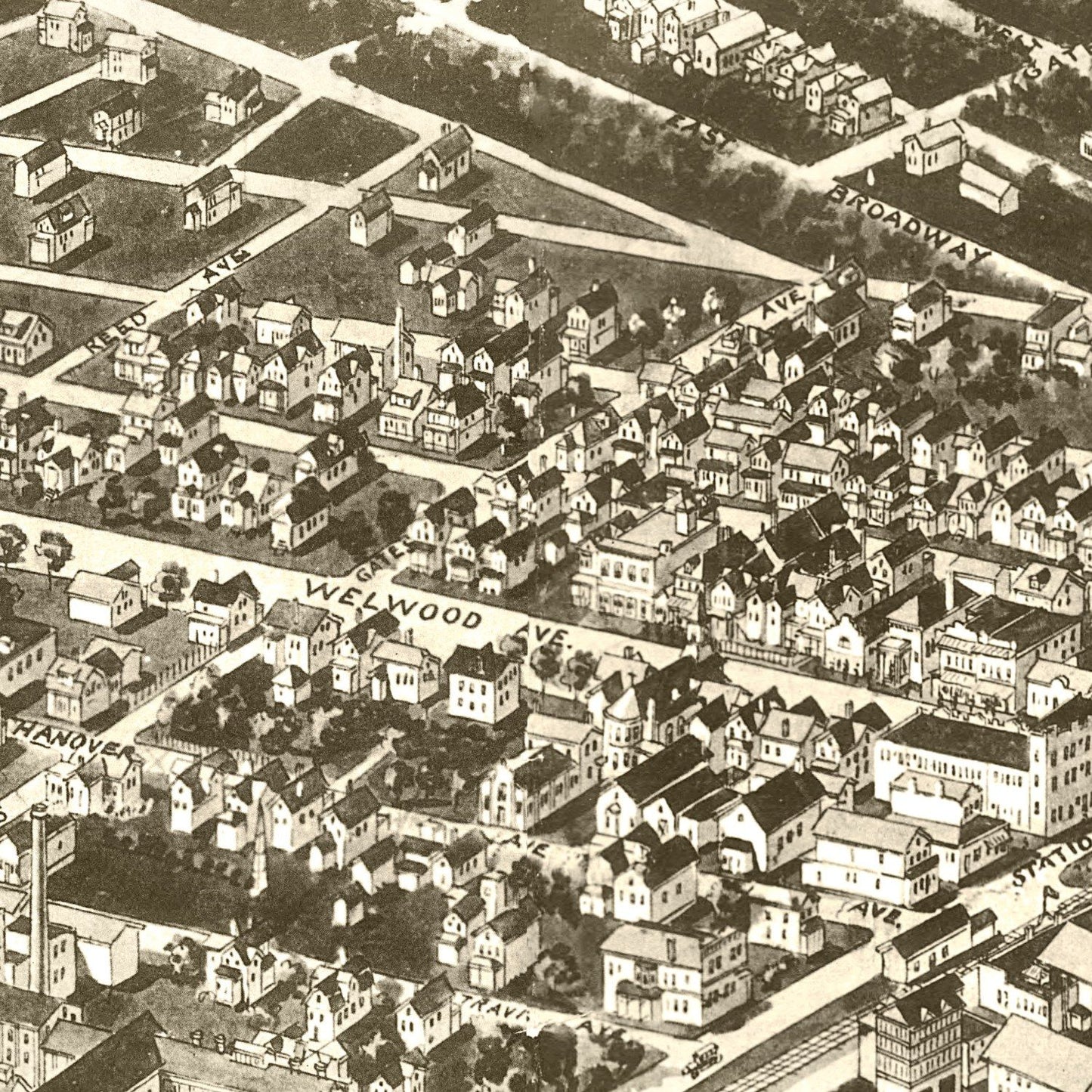 Vintage Map of Lindenhurst, New York, 1926