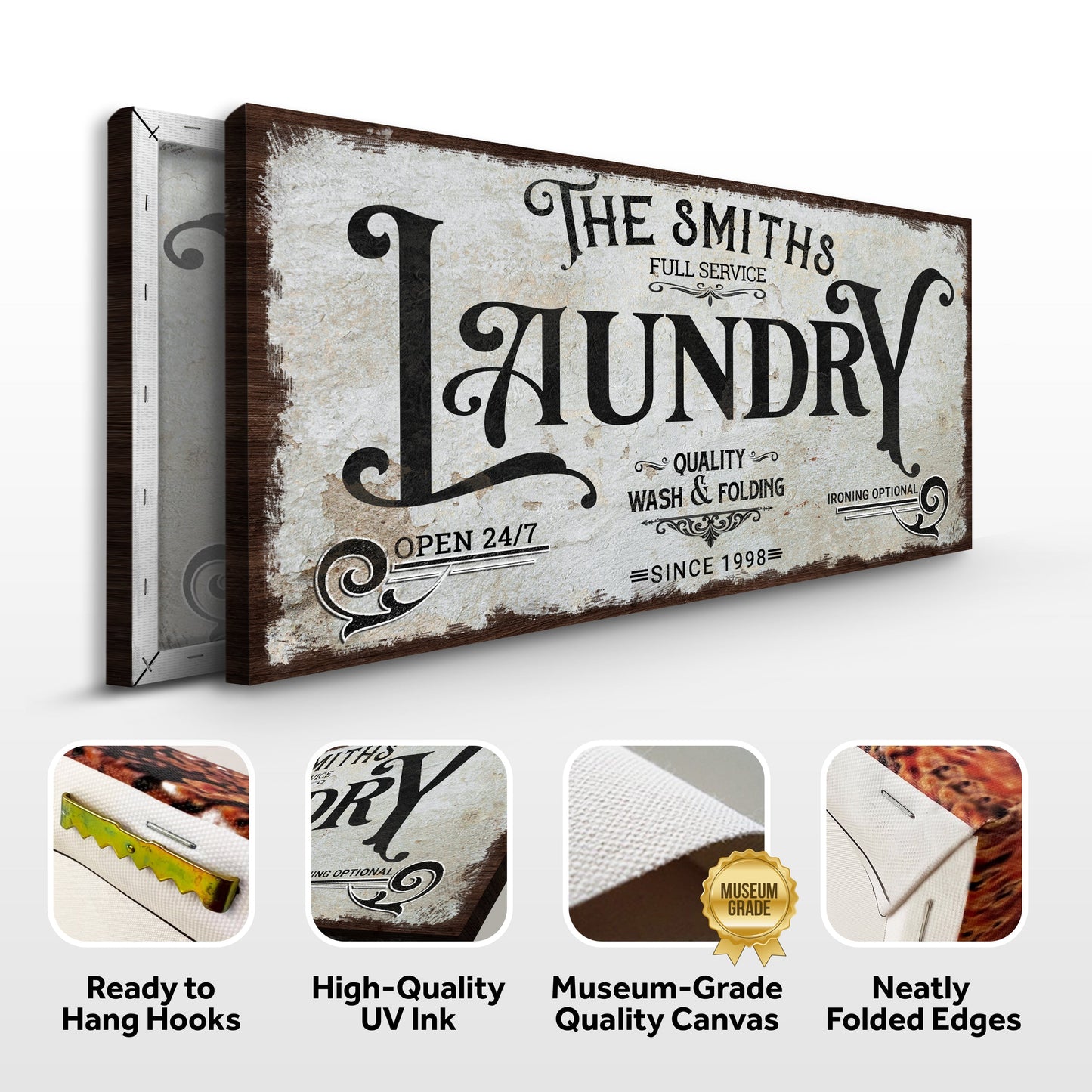 Laundry Room Canvas Wall Art VII