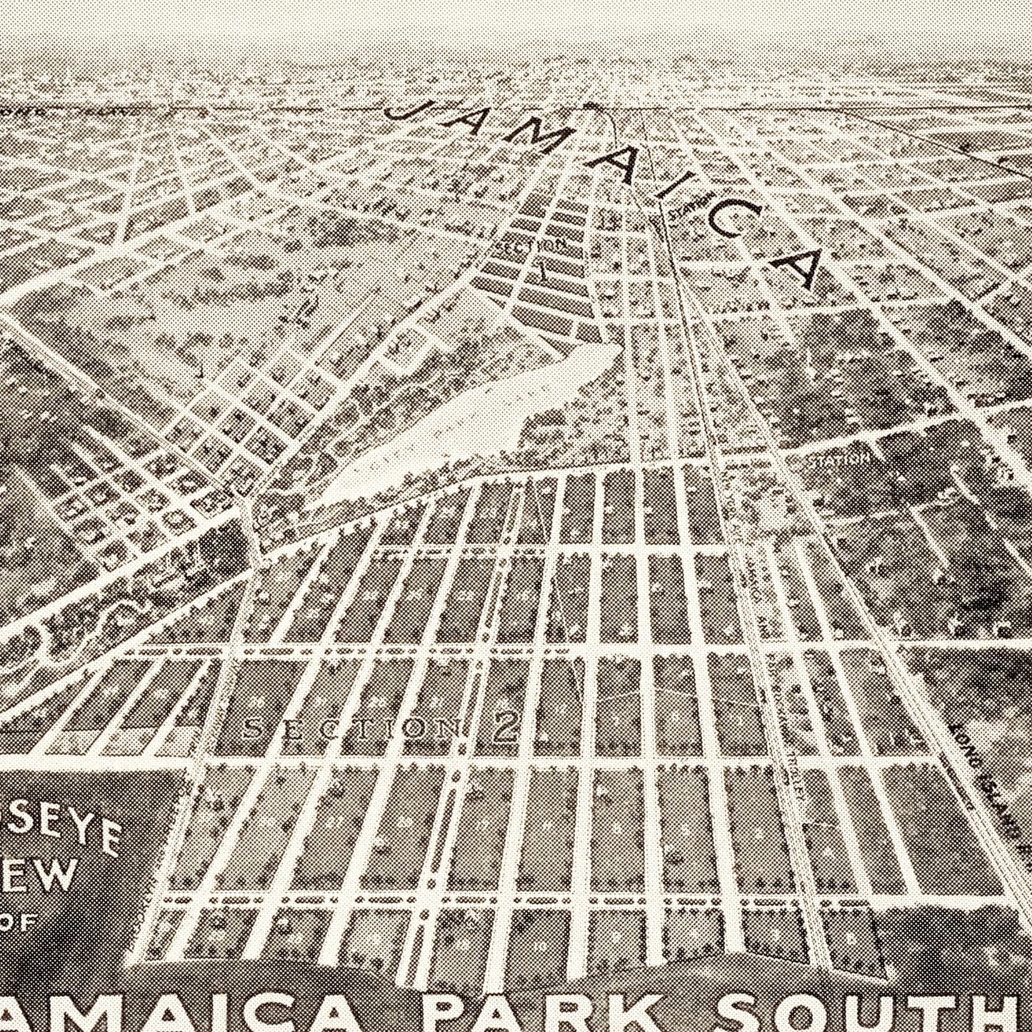Vintage Map of Jamaica, Queens County, New York, 1908