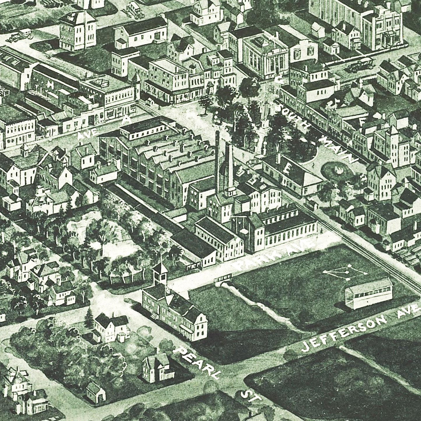 Vintage Map of Pearl River, New York, 1924