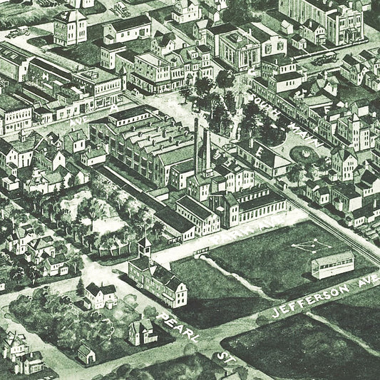Vintage Map of Pearl River, New York, 1924
